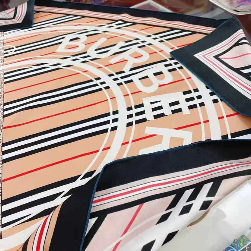 Burberry Montage Print Silk Square Scarf for Women