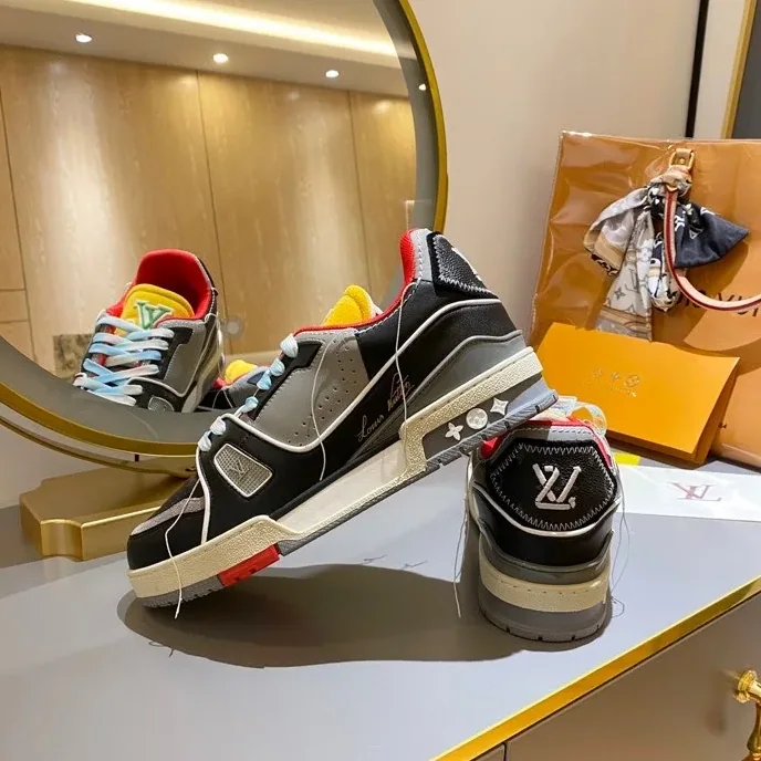Louis Vuitton Trainer Sneaker Rubber Grain Multiple Color Virgil Abloh