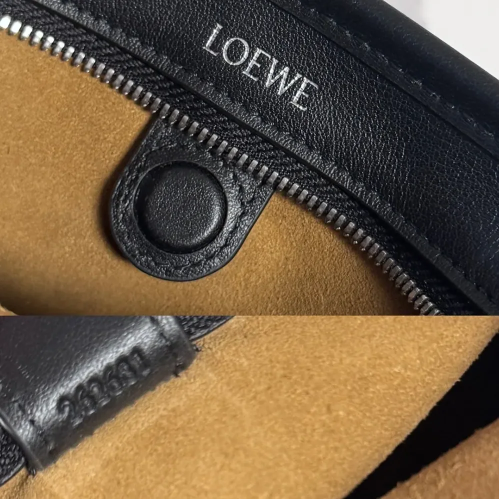 Loewe Mini Amazona 180 Bag in Soft Calfskin for Women in Black