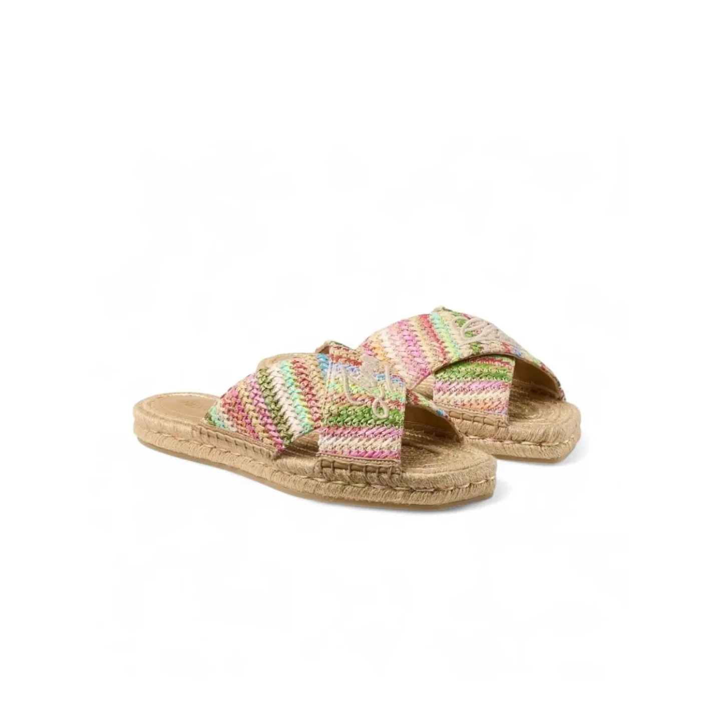 Jimmy Choo Aciel Sandal Flat Multicolor ACIELSANDALFLATQEU