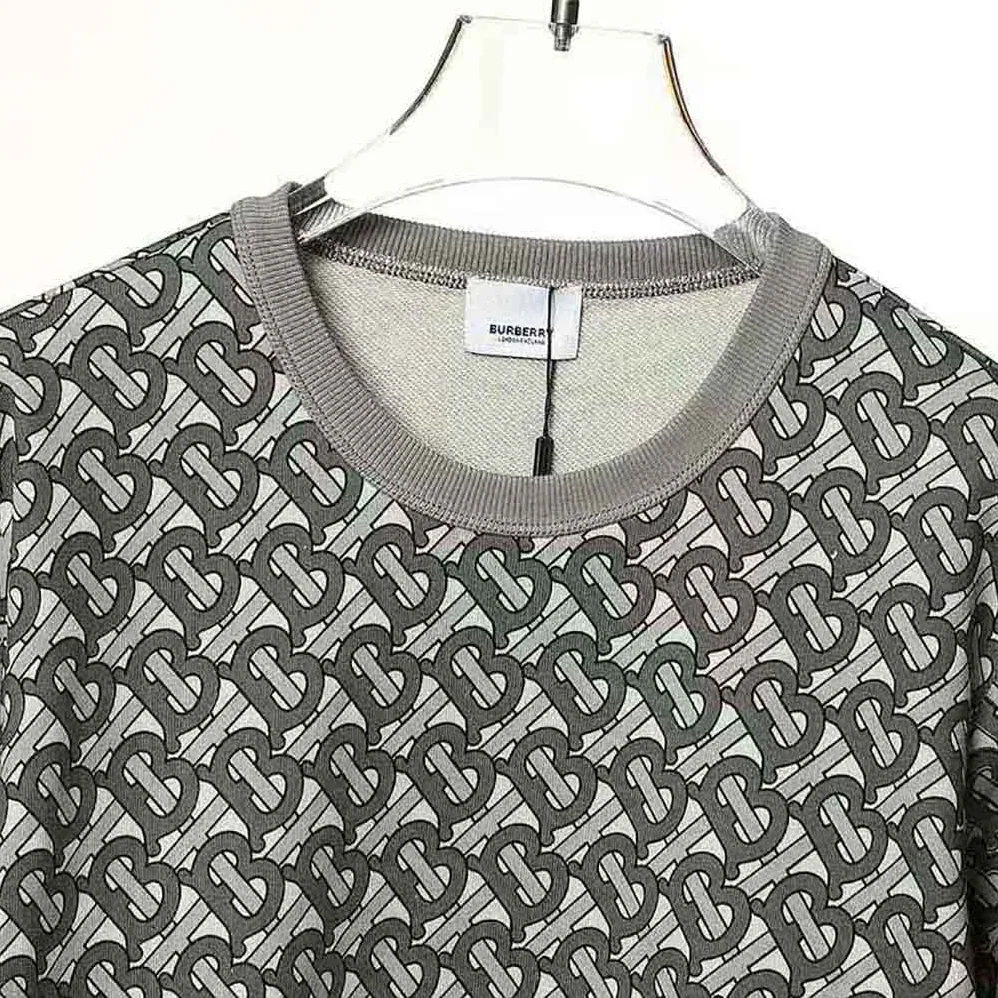 Burberry Monogram Print Cotton Sweatshirt for Women