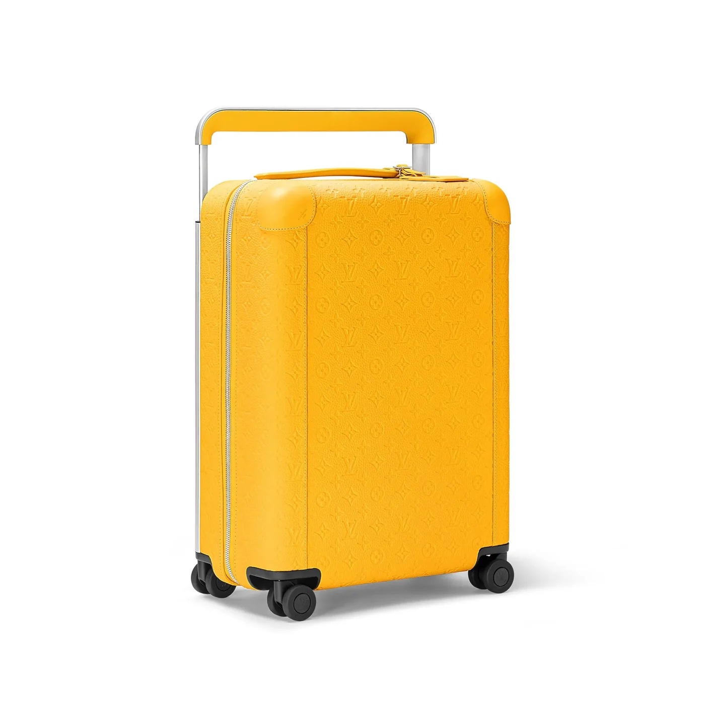 Louis Vuitton Horizon 55 Suitcase in Yellow Silver Hardware