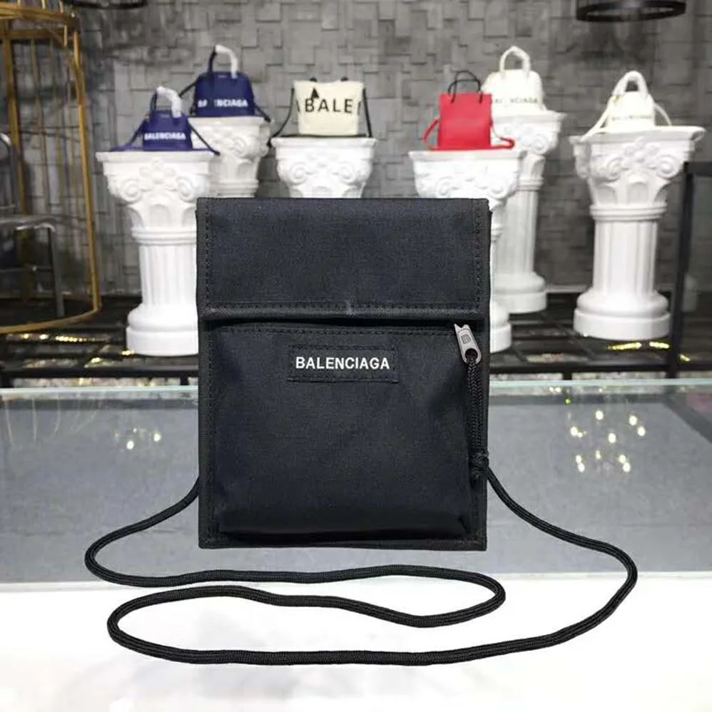 Balenciaga Explorer Pouch Strap for Men in Black Balenciaga Explorer Pouch Strap for Men in Black