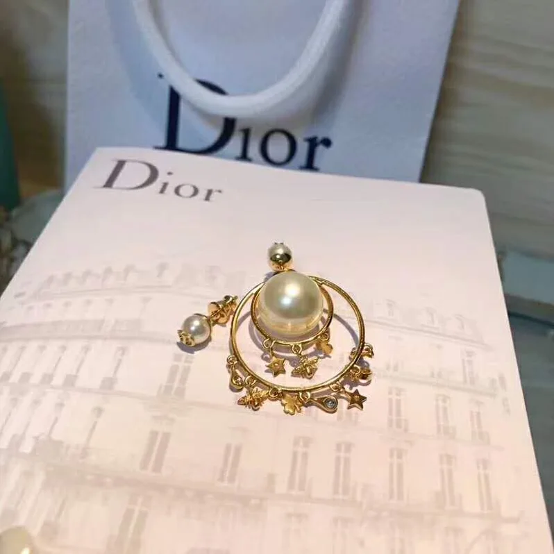 Dior Dior Tribales Asymmetric Earrings for Women in Gold