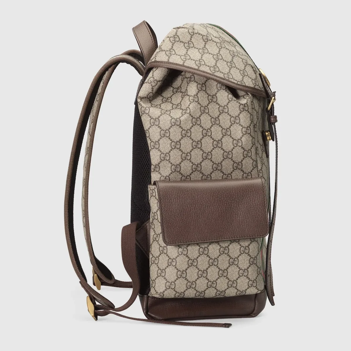 Gucci Ophidia Medium Backpack in Beige Gold Hardware