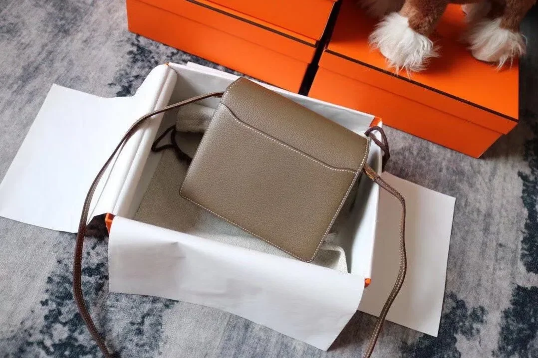 Hermes Evercolor Sac Roulis 23 Grey Galet