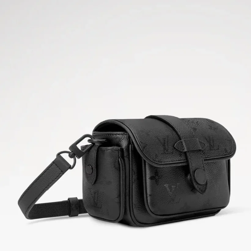 Louis Vuitton Cargo Wearable Wallet Crossbody / Black Monogram Midnight Black Hardware