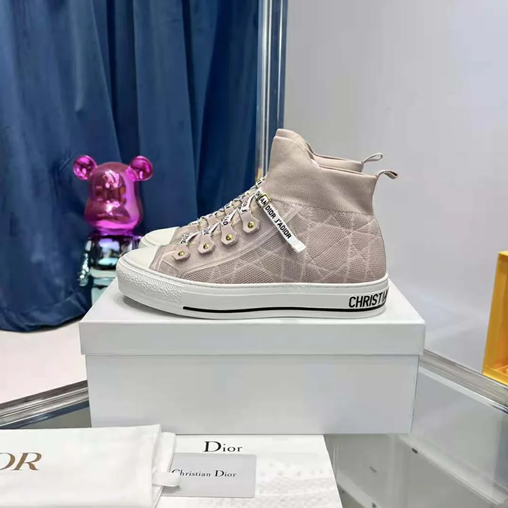 Dior Walk'N'Dior Sneaker Nude Macrocannage Technical Mesh for Women