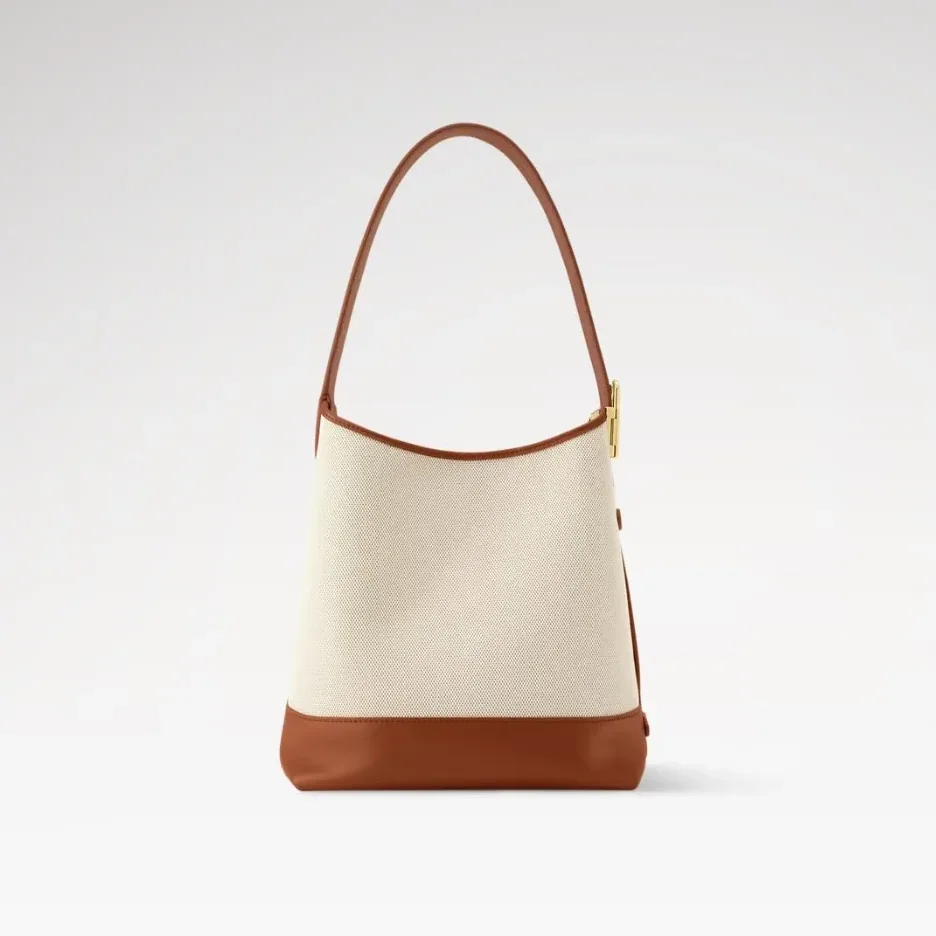 Louis Vuitton Low Key Hobo PM Ecru in Cognac /
