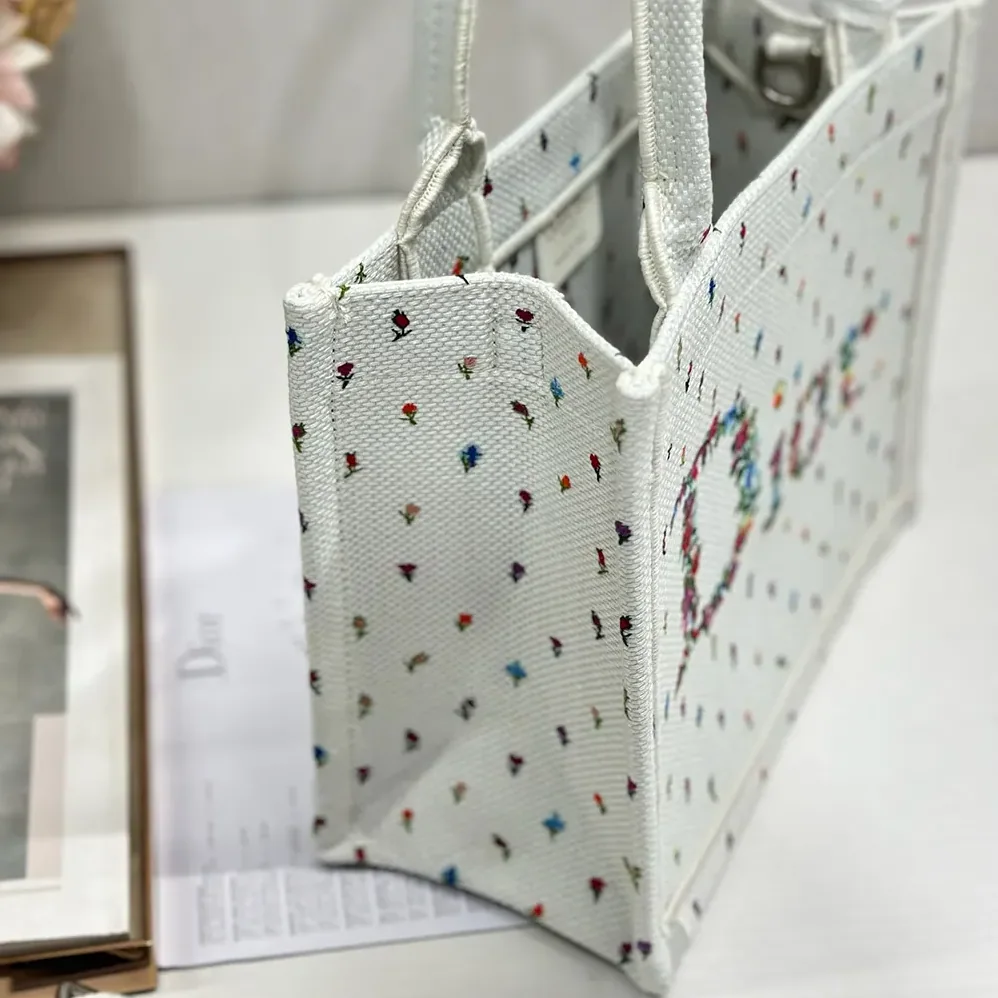 Dior Dioramour Small Dior Book Tote with Strap for Women Dior Dioramour Small Dior Book Tote with Strap for Women