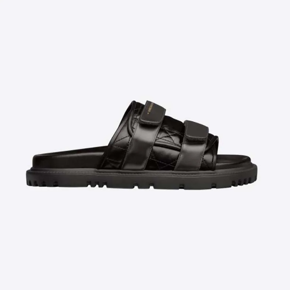 Dior Dio(r)evolution Slide Black Quilted Cannage Calfskin for Women