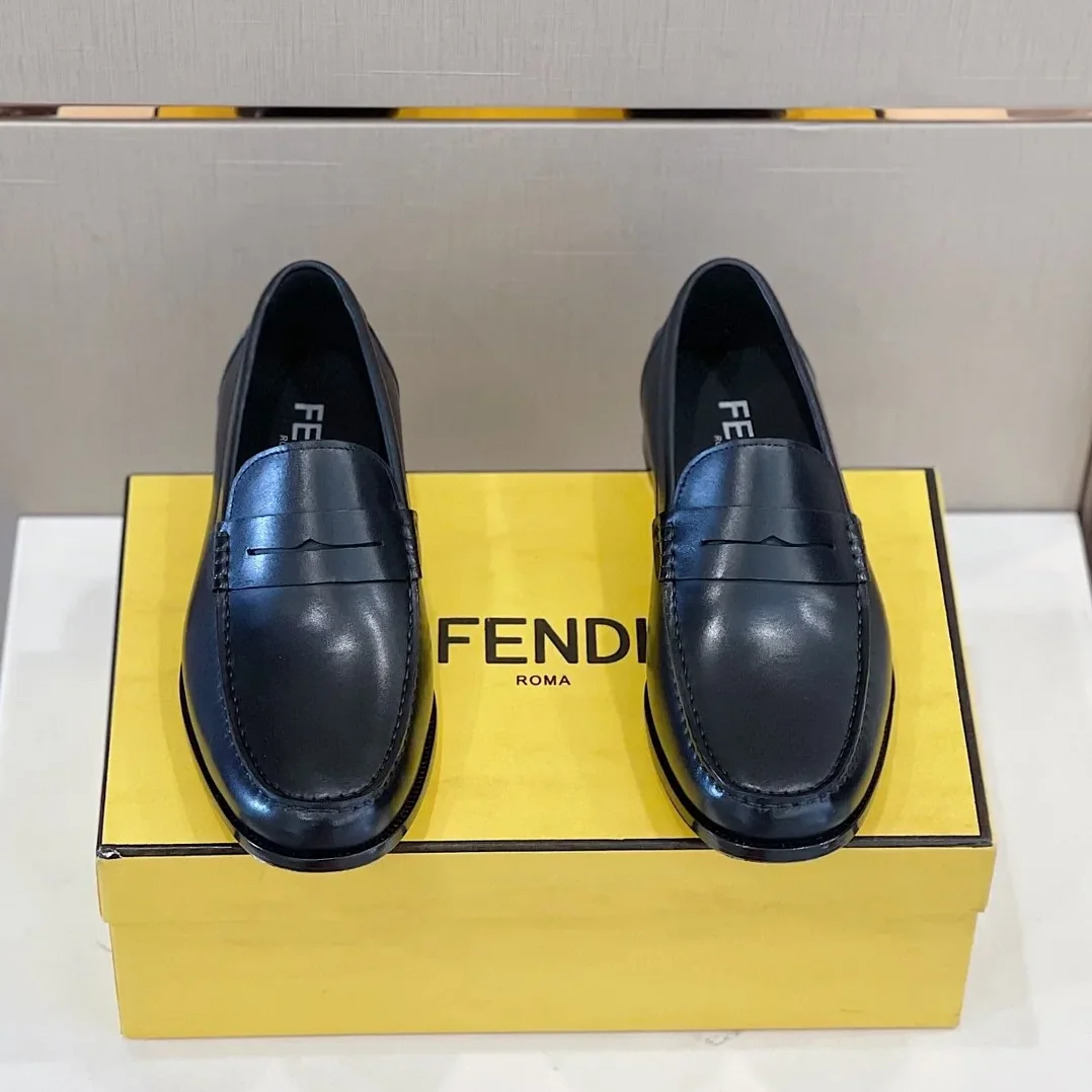 Fendi Force Matte Black Loafers Fendi Force Matte Black Loafers