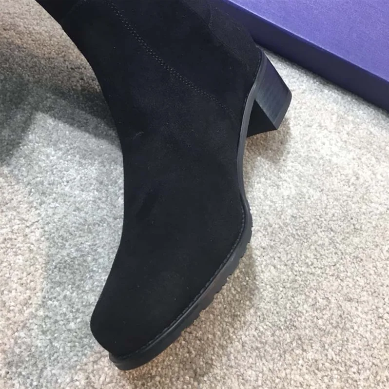 Stuart Weitzman Shoes The 5050 Boot 30mm Heel for Women in Black