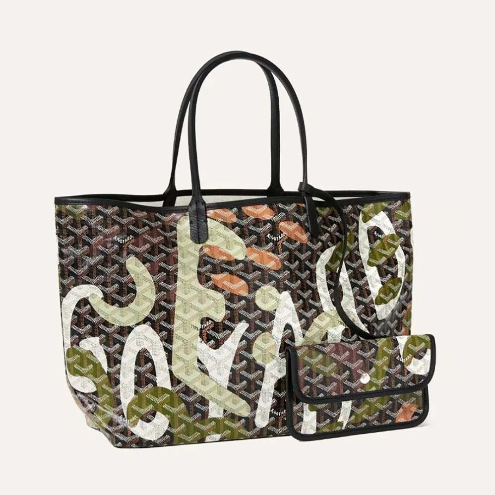 Goyard Saint Louis PM Bag Lettres Camouflage for Women in Green
