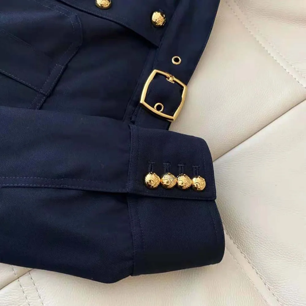 Celine Cropped Saharienne Jacket in Diagonal Wool for Women