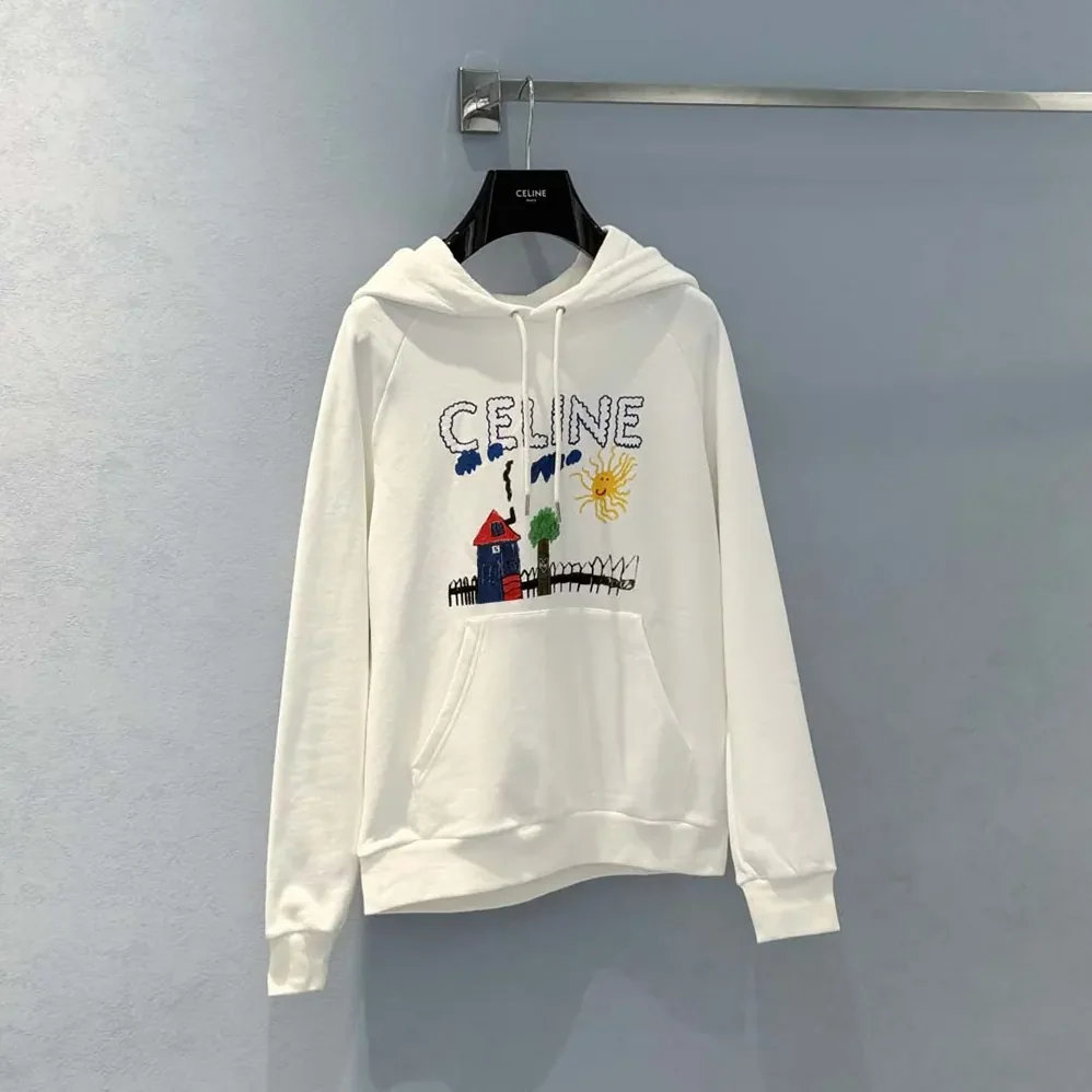 Celine 70'S Hoodie In Cotton Fleece for Women