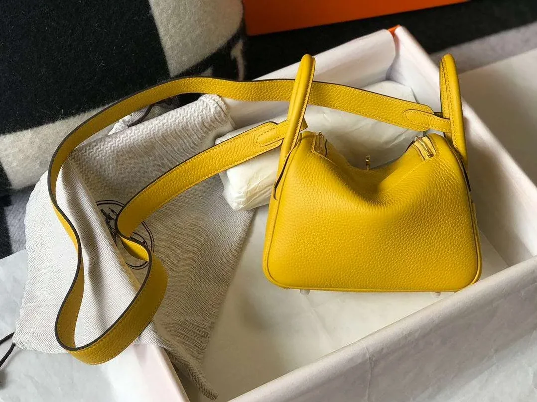 Hermes Lindy Mini Yellow /
