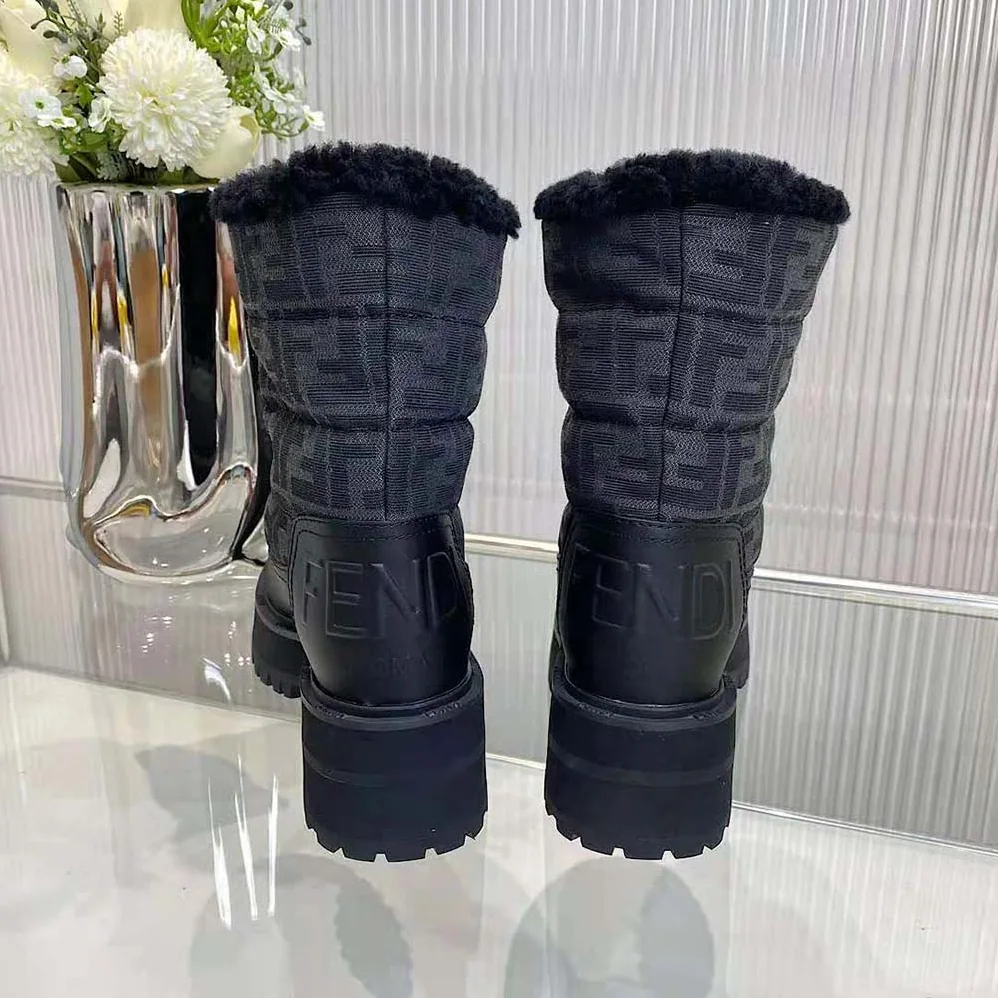 Fendi Biker Boots Black Leather Biker Boots for Women Fendi Biker Boots Black Leather Biker Boots for Women