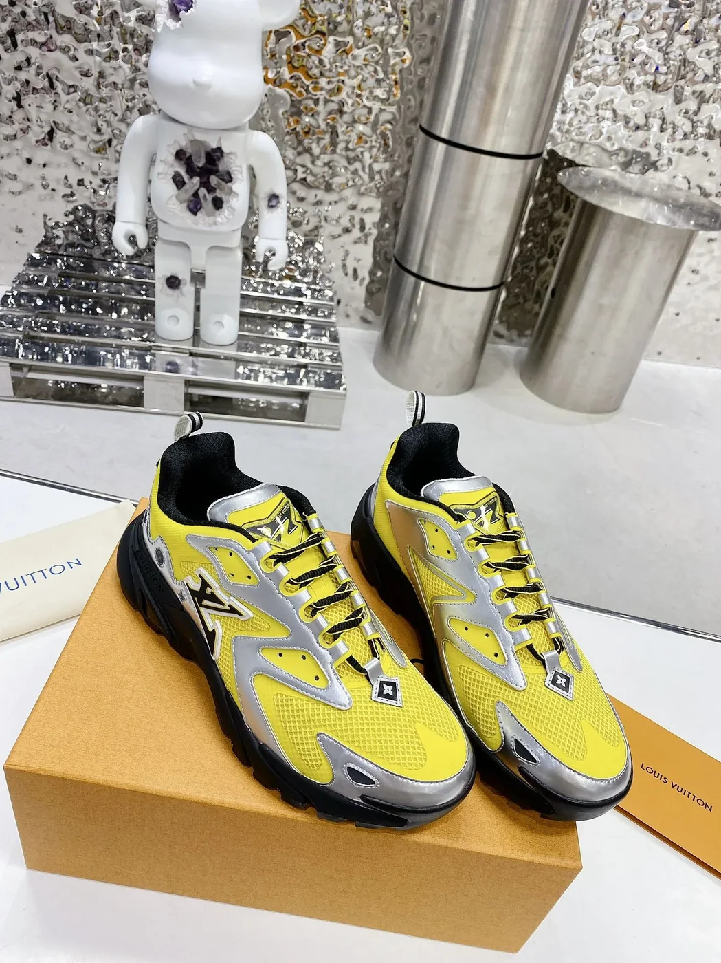 Louis Vuitton LV Runner Tatic Sneaker Yellow for Men Louis Vuitton LV Runner Tatic Sneaker Yellow for Men