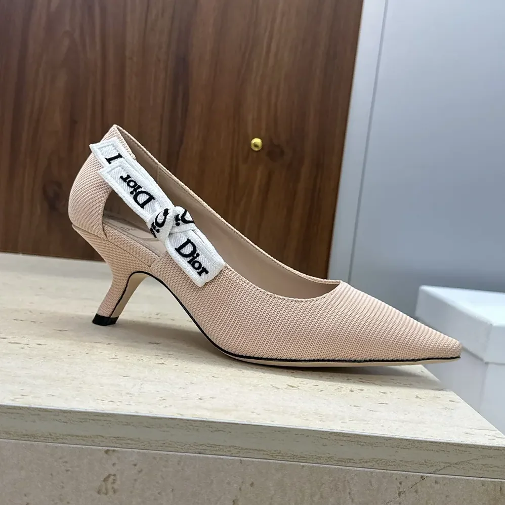 Dior J'Adior Pump Rose Soupir Technical Fabric for Women Dior J'Adior Pump Rose Soupir Technical Fabric for Women