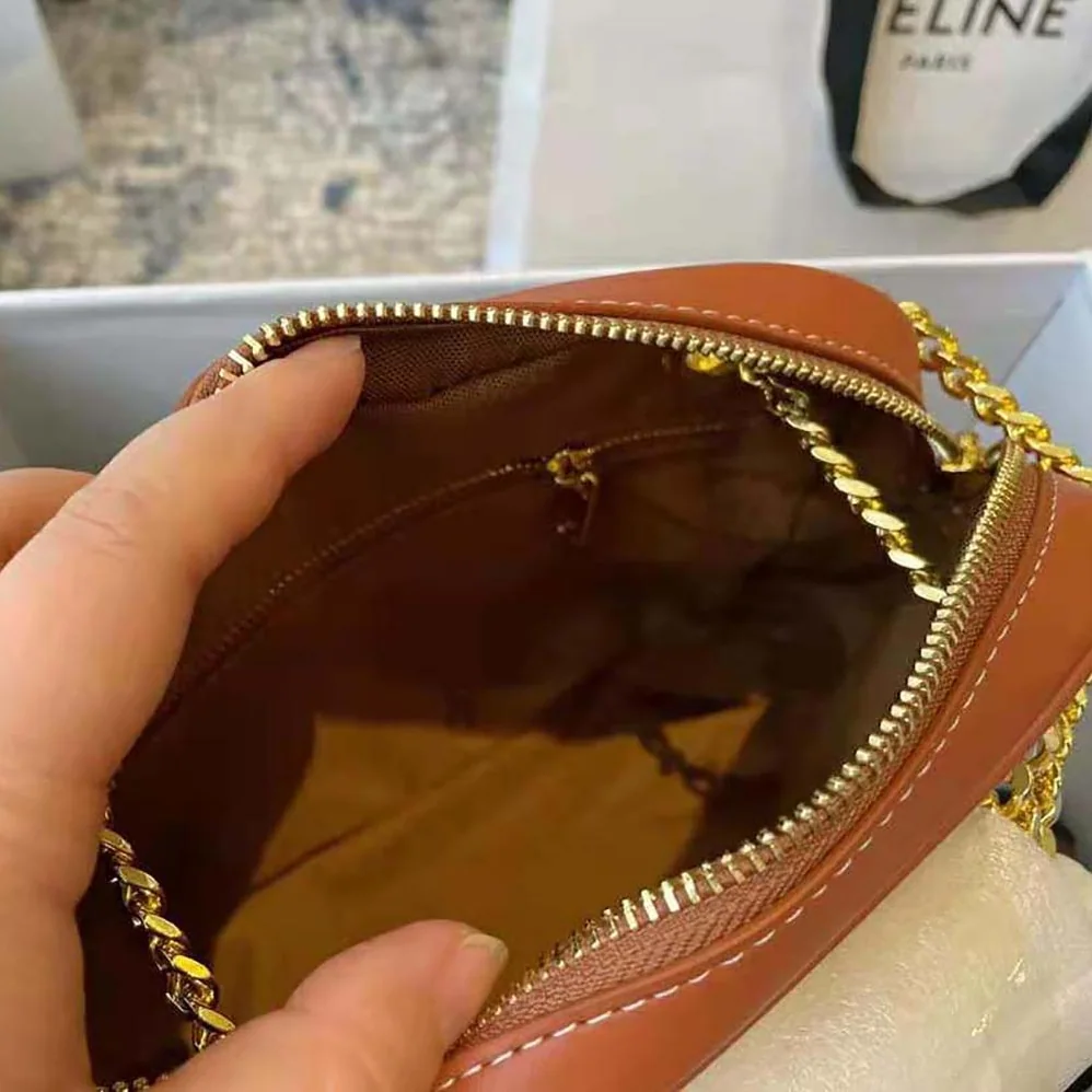 Celine Small Patapans in Triomphe Canvas and Calfskin for Women