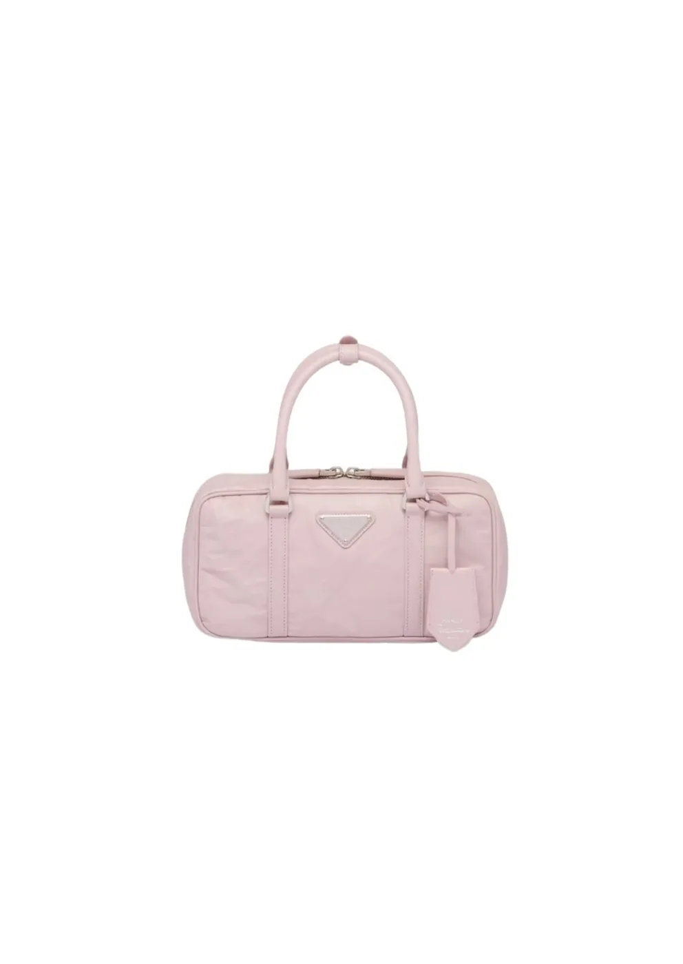 Small Antique Nappa Top Handle Bag Pink 1BB098_UVL_F0E18_V_T2O