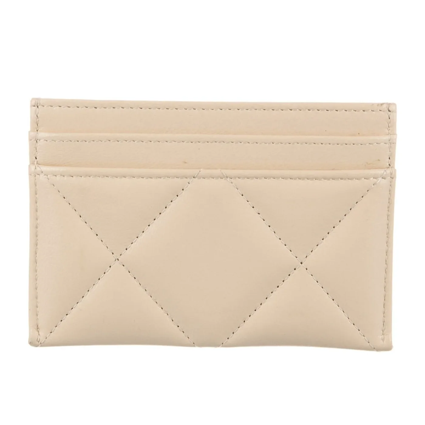 Chanel CO-CO 19 Card Holder Wallet in Red , Gold-Toned Hardware, /