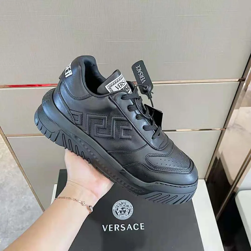 Versace Greca Odissea Sneakers for Men in Black