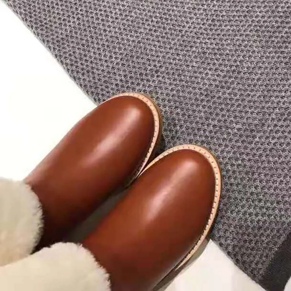 Dior D-Furious Boot Dark Tan Calfskin and Shearling for Women Dior D-Furious Boot Dark Tan Calfskin and Shearling for Women