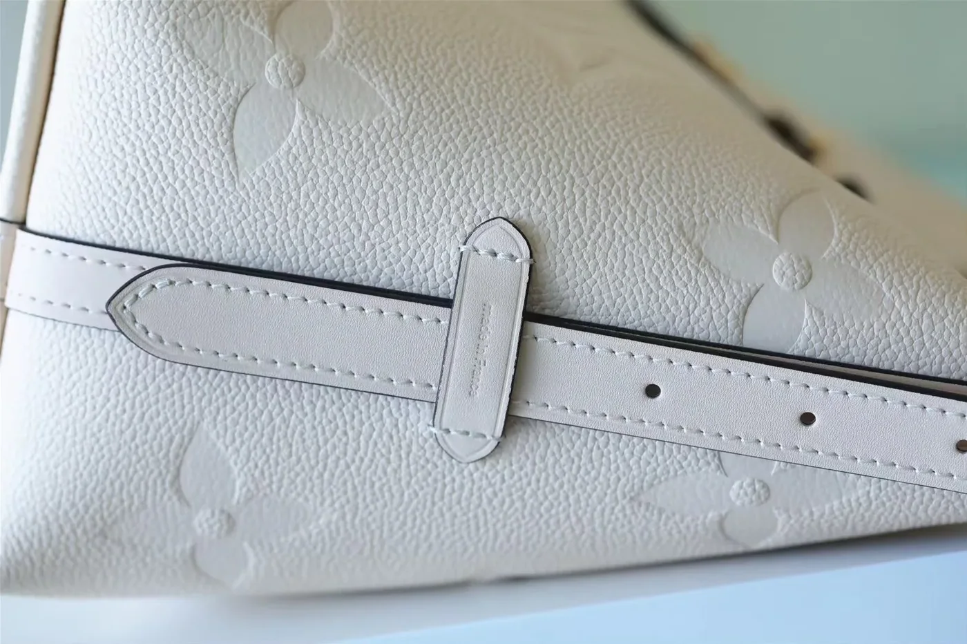 Louis Vuitton CarryAll PM Shoulder Bag in White Gold Hardware