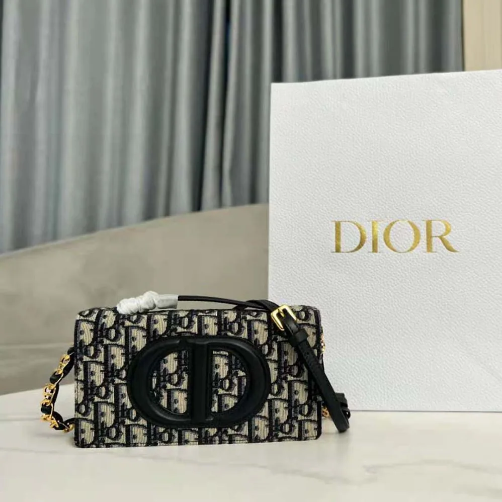 Dior CD Signature Mini Bag Blue Dior Oblique Jacquard for Women Dior CD Signature Mini Bag Blue Dior Oblique Jacquard for Women