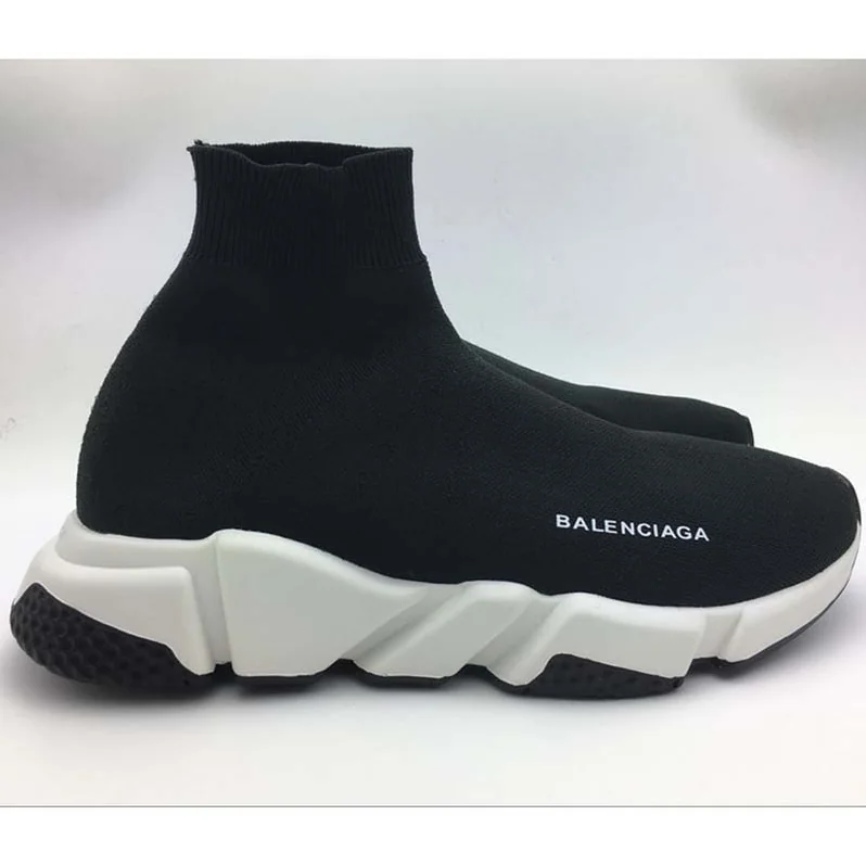 Balenciaga Stretch Mesh High Top Sneakers for Unisex in Black Balenciaga Stretch Mesh High Top Sneakers for Unisex in Black