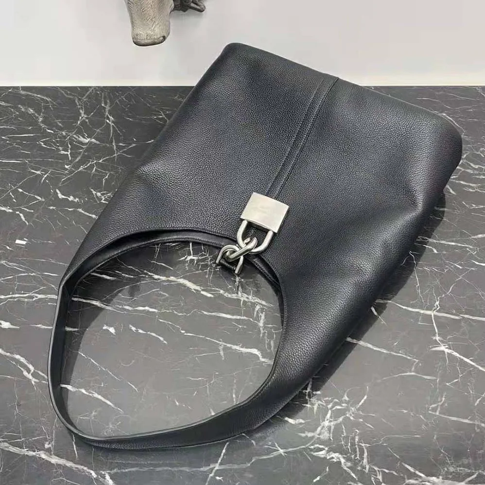 Balenciaga Locker Medium North-South Hobo Bag in Black for Women