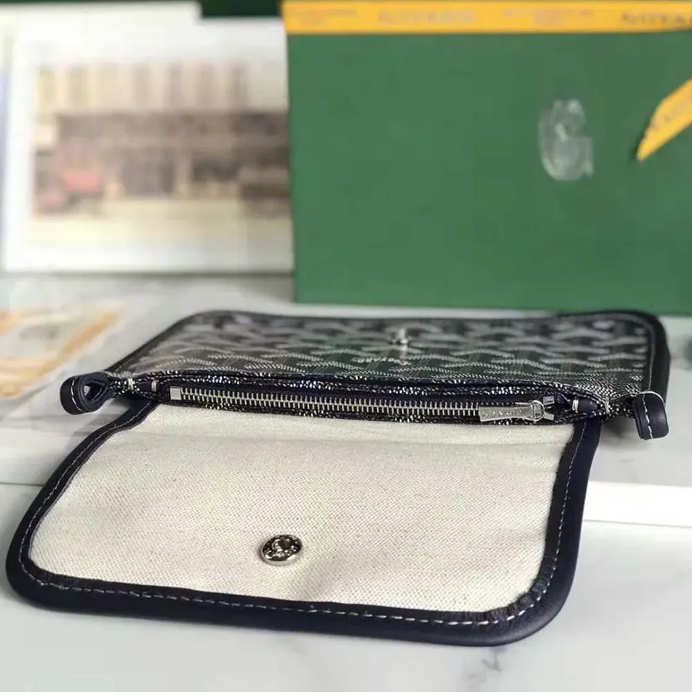 Goyard Plumet Pocket Wallet for Women in Navy