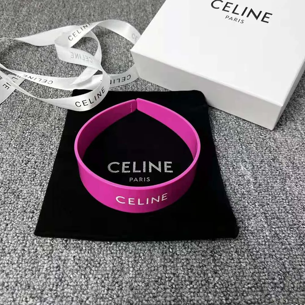 Celine Monochroms Celine Headband in Acetate for Women in Rose Celine Monochroms Celine Headband in Acetate for Women in Rose