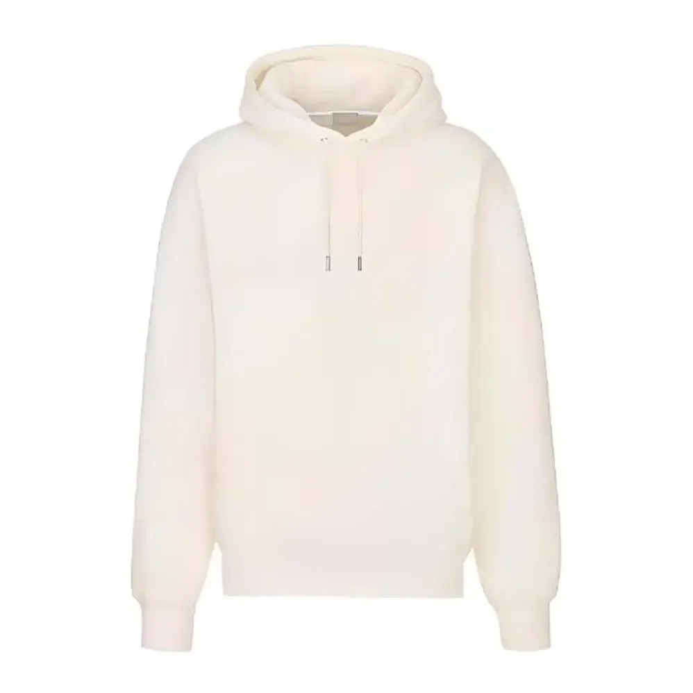 Dior Oblique Relaxed-Fit Hooded Sweatshirt Off for Men in White Terry Cotton Jacquard Dior Oblique Relaxed-Fit Hooded Sweatshirt Off for Men in White Terry Cotton Jacquard