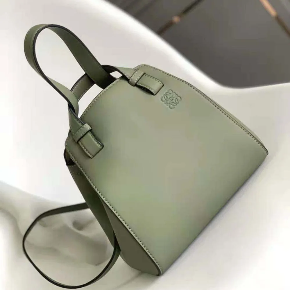 Loewe Hammock Nugget Bag in Nappa Calfskin for Women in Green Loewe Hammock Nugget Bag in Nappa Calfskin for Women in Green