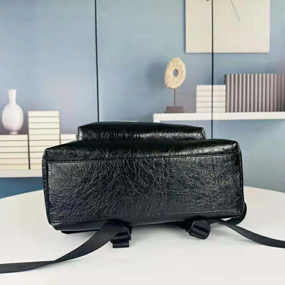 Balenciaga Explorer Backpack in Black Arena Lambskin for Men Balenciaga Explorer Backpack in Black Arena Lambskin for Men