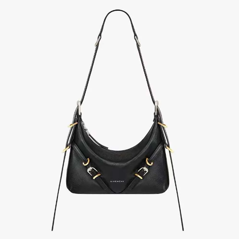 Givenchy Mini Voyou Bag in Leather for Women in Black Givenchy Mini Voyou Bag in Leather for Women in Black