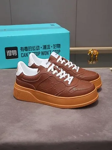 Gucci GG Embossed Sneaker Brown for Men