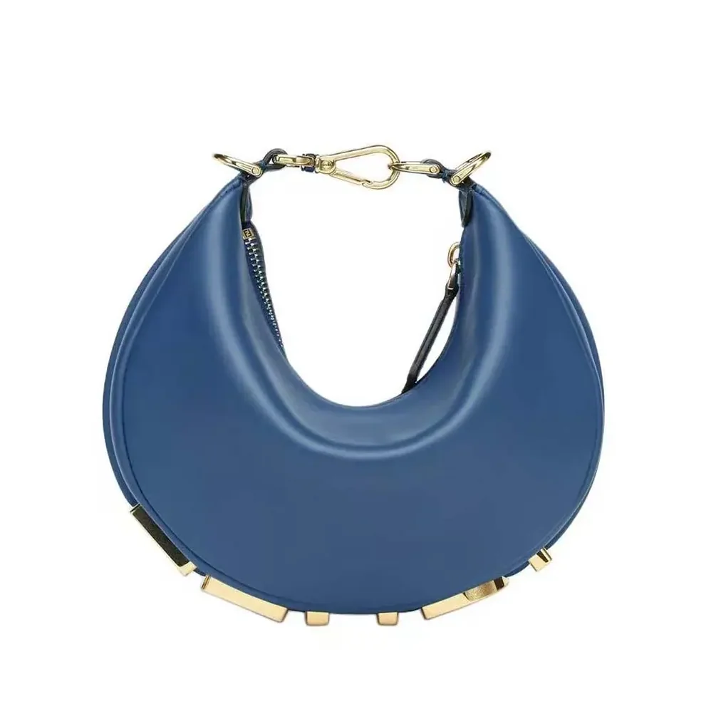 Fendi Fendigraphy Mini Blue Leather Mini for Women in bag