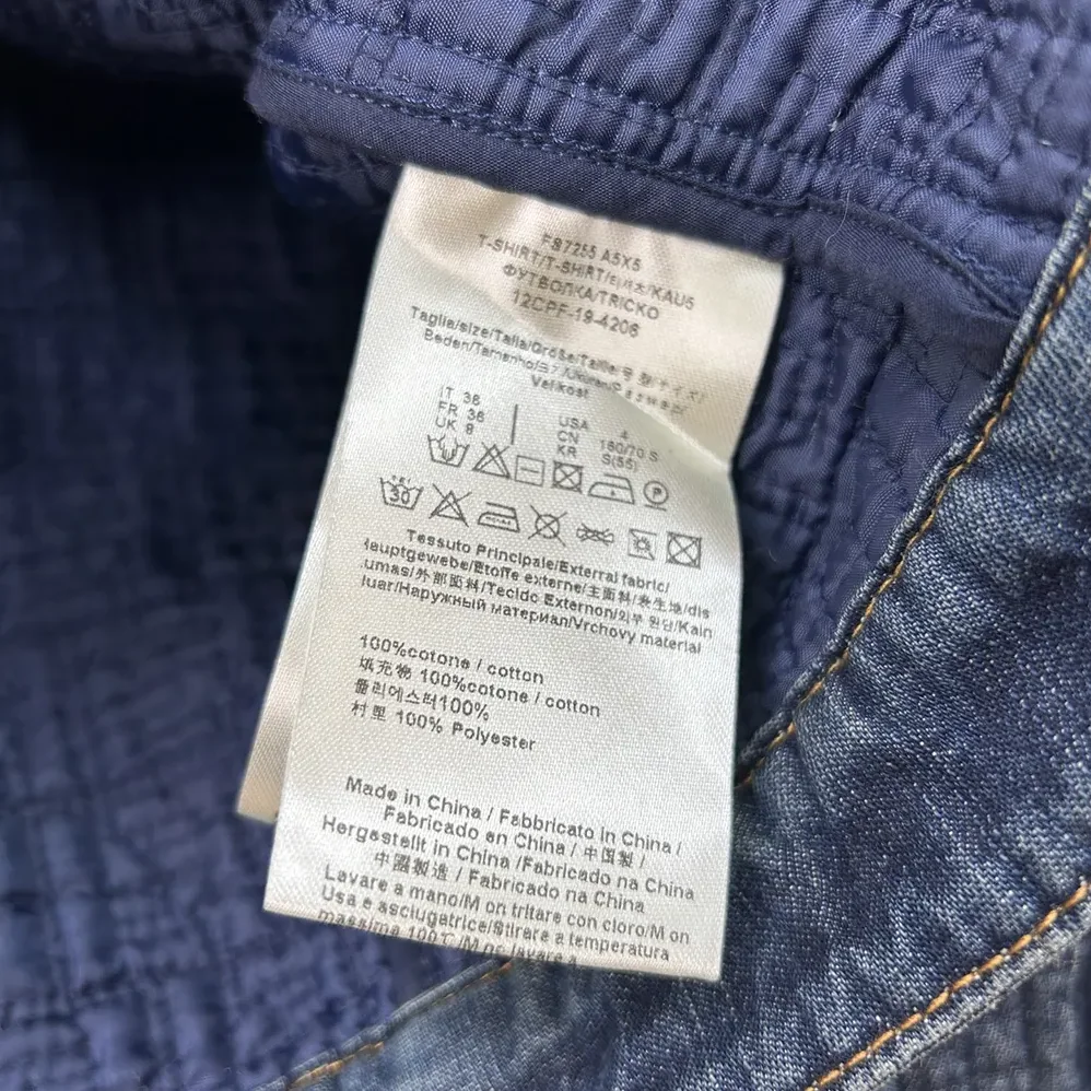Fendi Dark Blue FF Denim Jacket for Women Fendi Dark Blue FF Denim Jacket for Women
