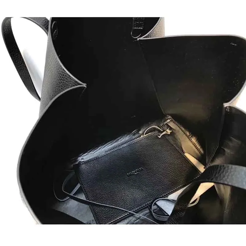 Balenciaga Everyday Tote M Calfskin with Handles in Black Balenciaga Everyday Tote M Calfskin with Handles in Black