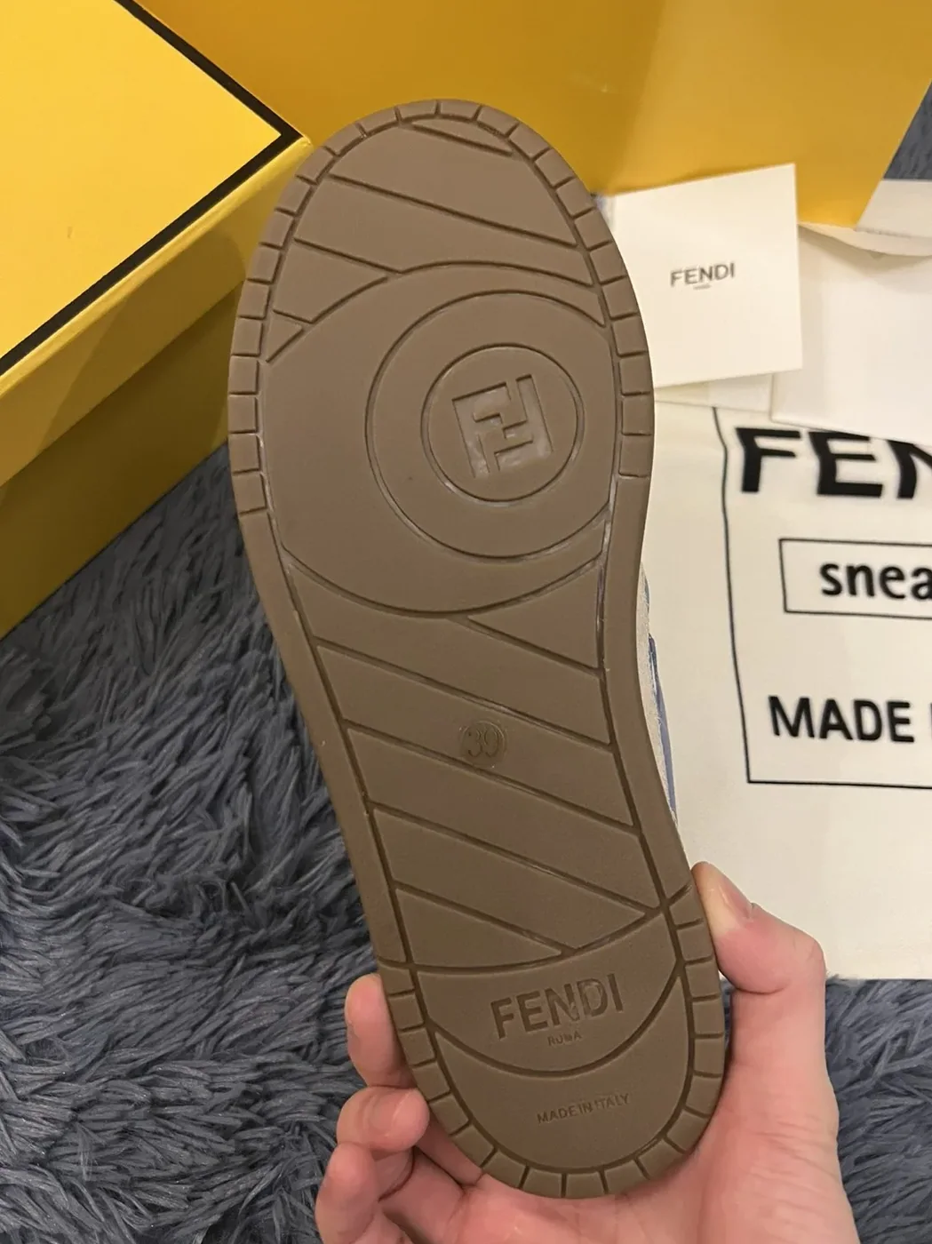 Fendi Match Low Tops Sneakers Grey 7E1493 Fendi Match Low Tops Sneakers Grey 7E1493