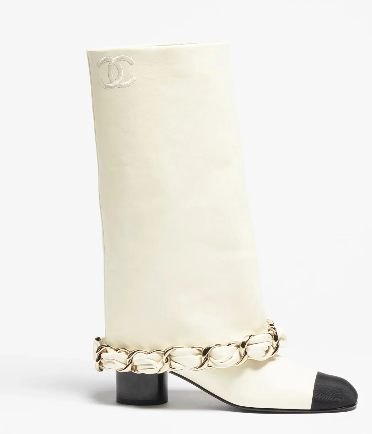 Chanel High Boots White --U3187 Chanel High Boots White --U3187