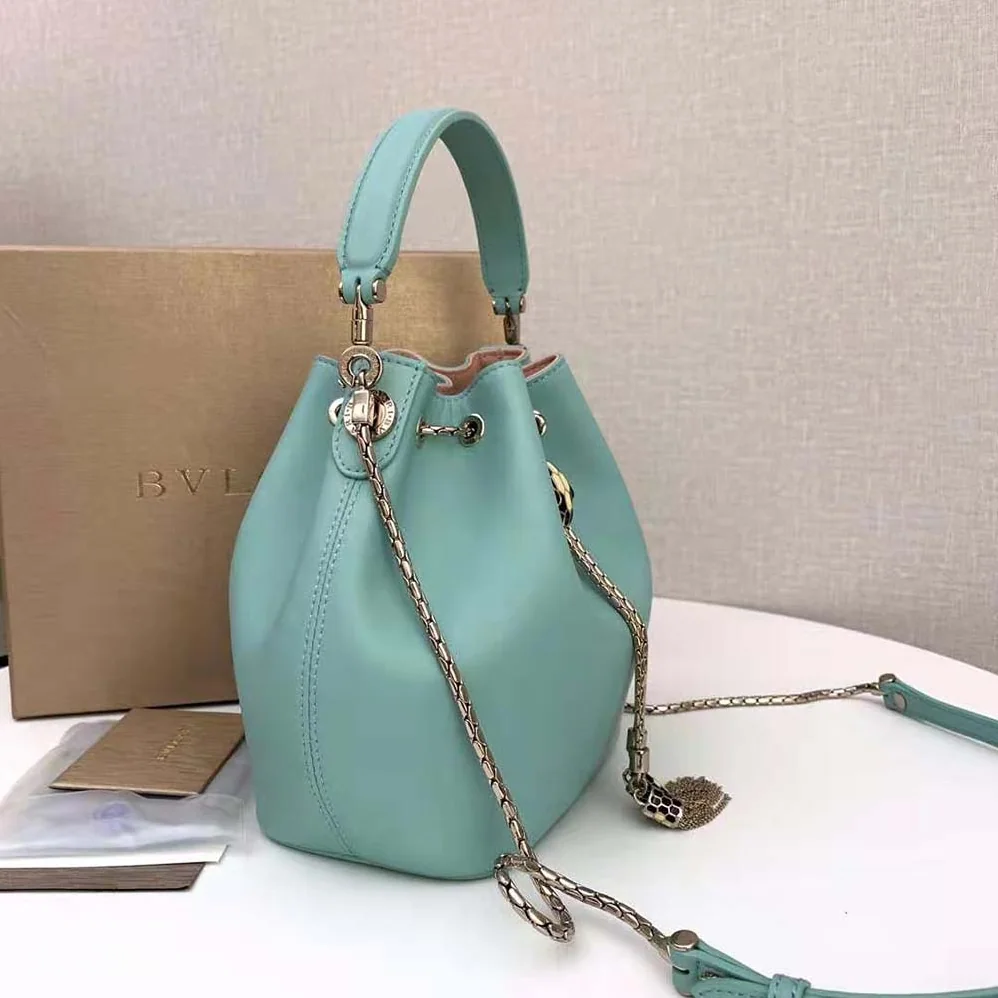 Bvlgari Serpenti Forever Bucket Bag for Women in Aqua Bvlgari Serpenti Forever Bucket Bag for Women in Aqua