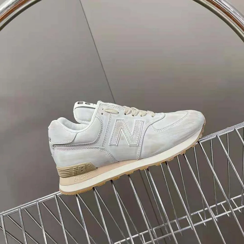 Miu Miu New Balance 574 x Miu Miu Vintage for Women in Effect Nappa Leather Sneakers