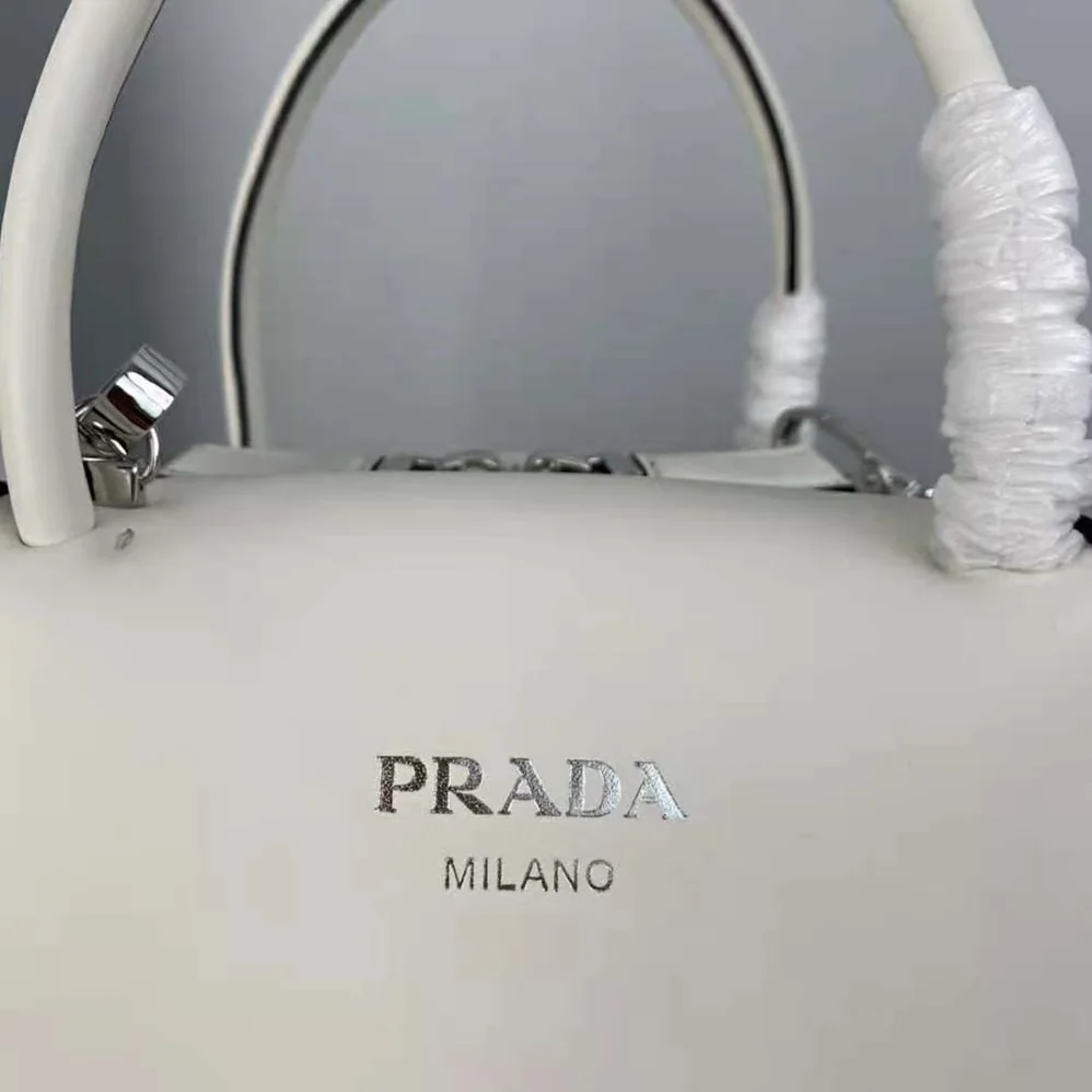 Prada Small Leather Prada Supernova Handbag for Women in White Prada Small Leather Prada Supernova Handbag for Women in White