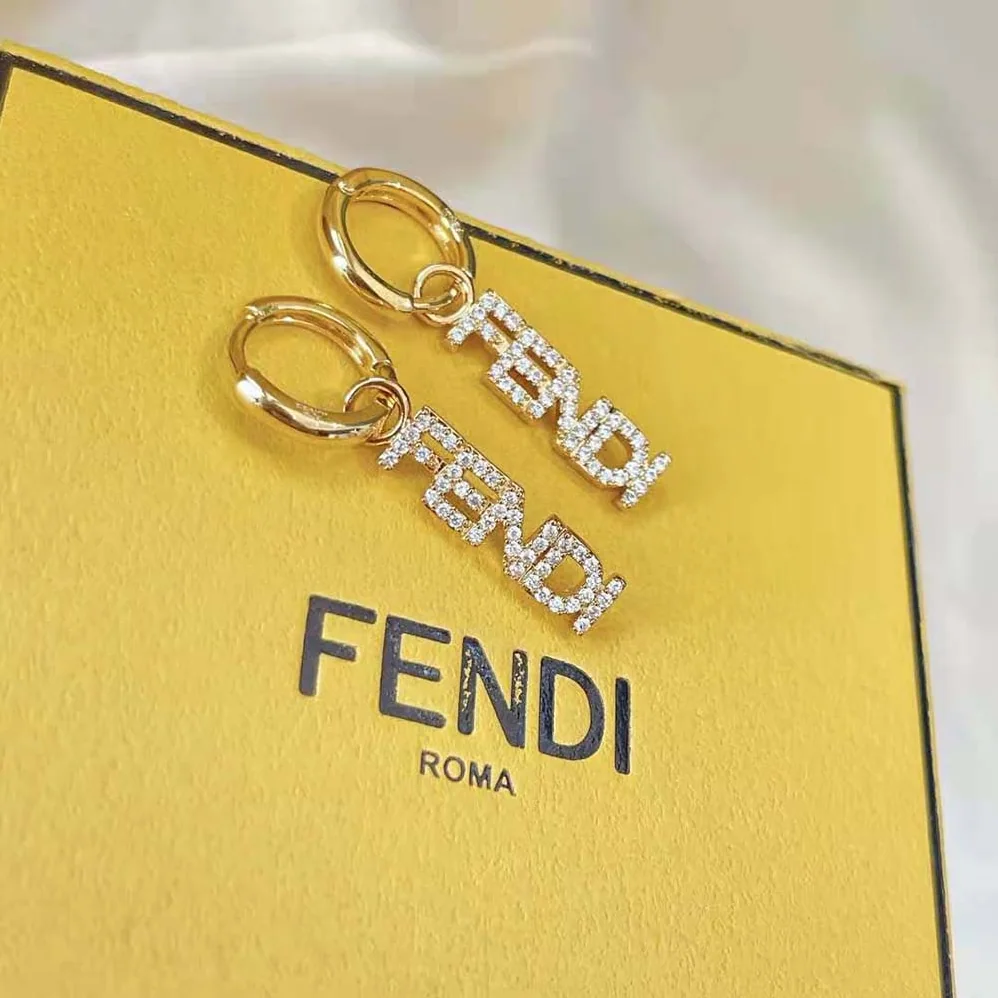 Fendi Signature Gold for Women in Colored Earrings Fendi Signature Gold for Women in Colored Earrings