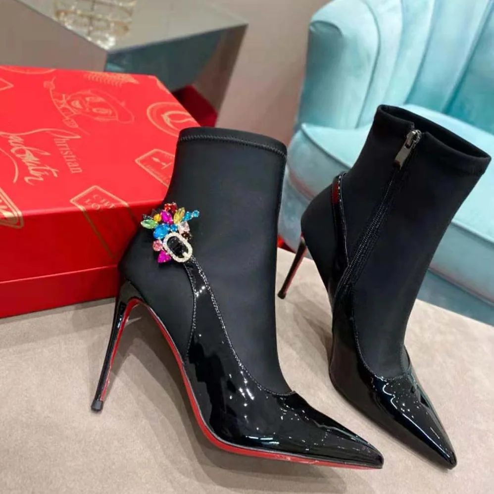 Christian Louboutin Jessie Booty Joli 100 mm Heel Height for Women in Black